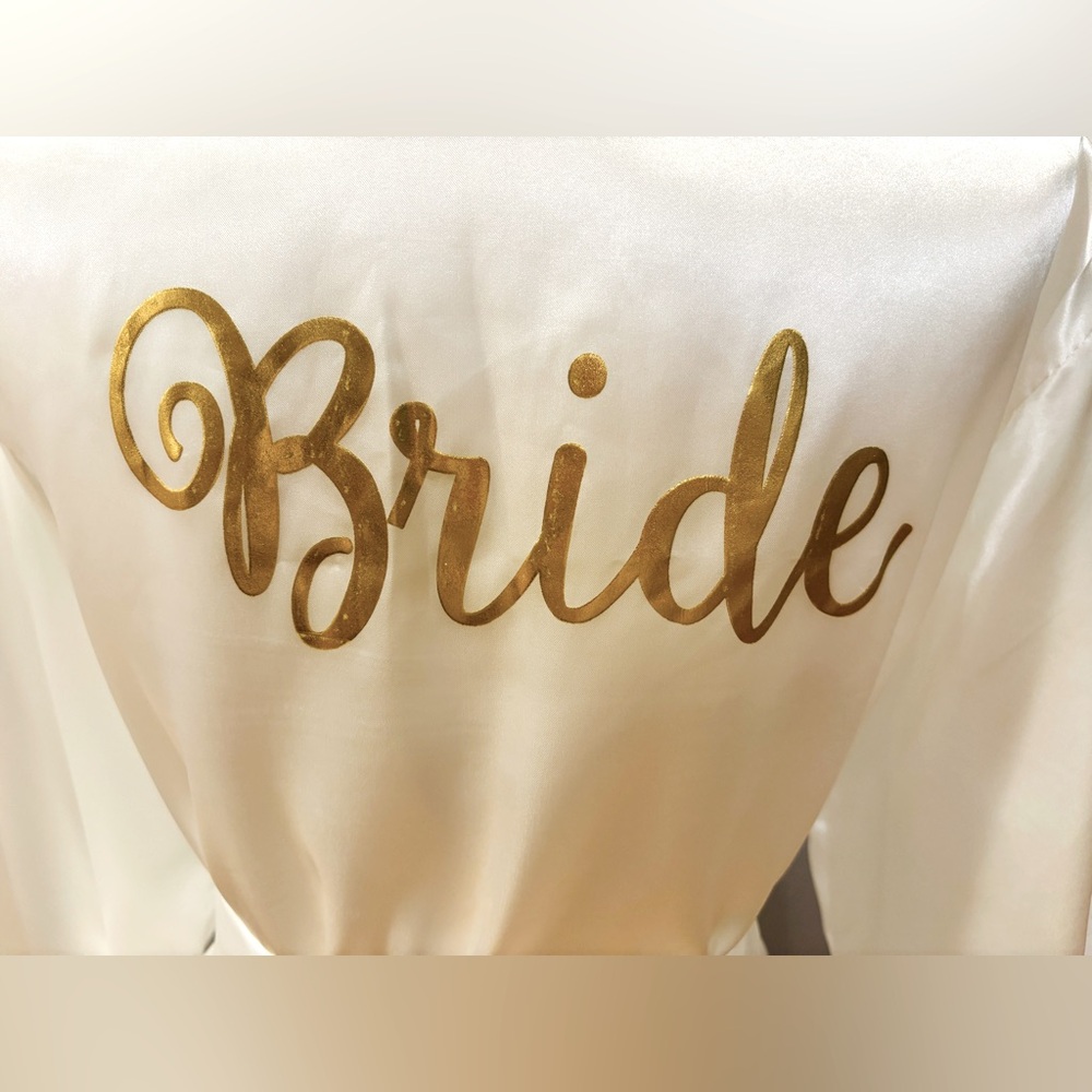 Satin Bride’s Robe - Picture 3 of 4